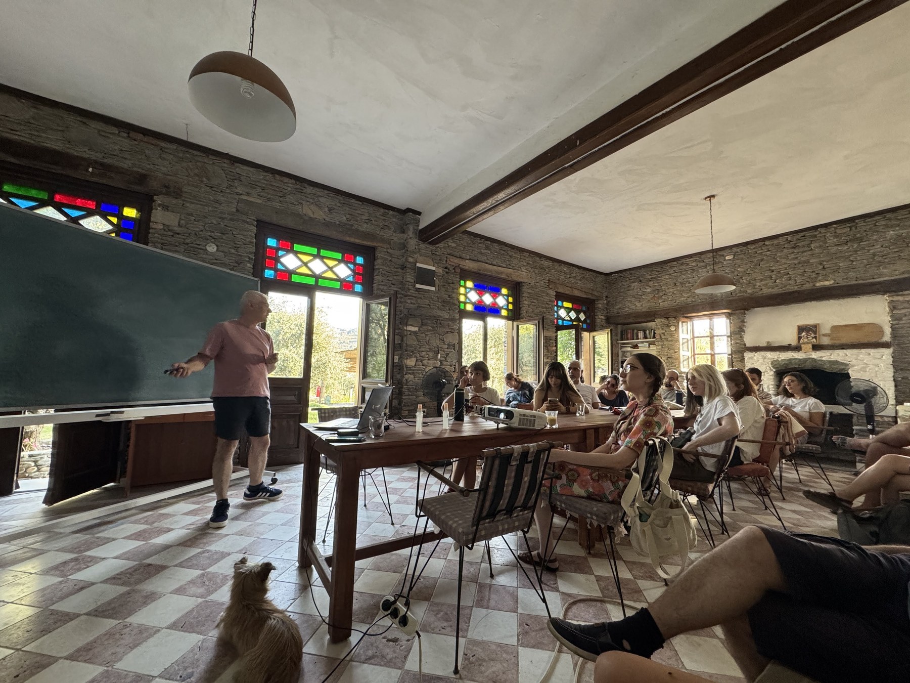 An indoor workshop session during the 2025 GNV camp